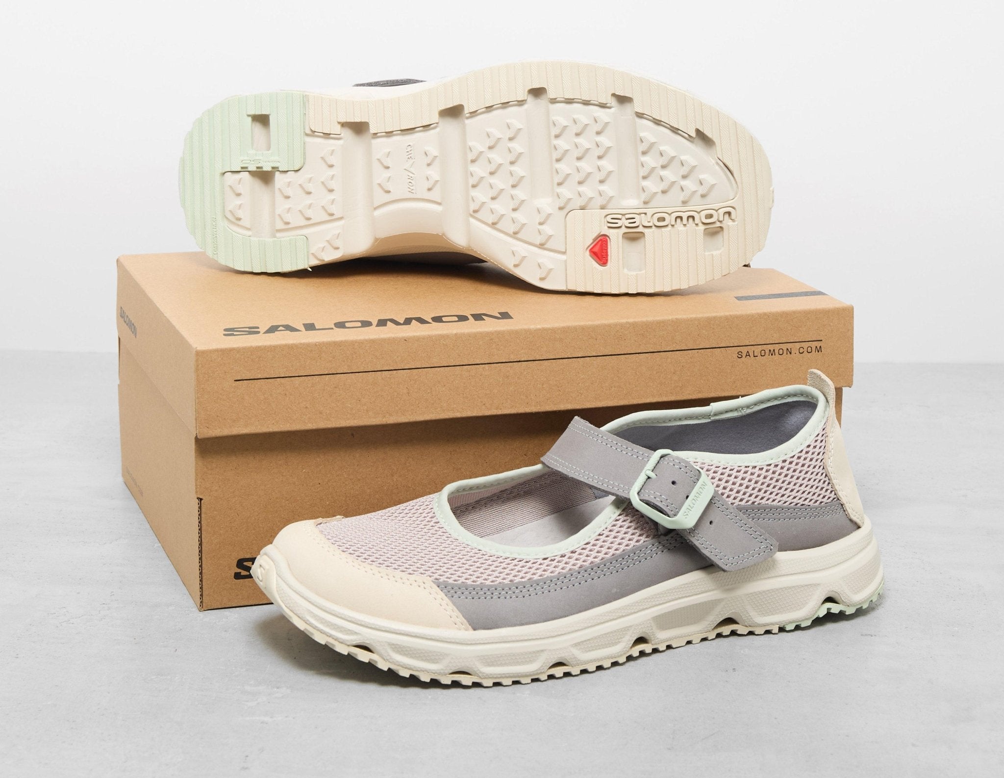 【完売品】SALOMON RX MARIE-JEANNE SALOMON RX Marie Jeanne collapsible-heel mesh and nubuck sneakers