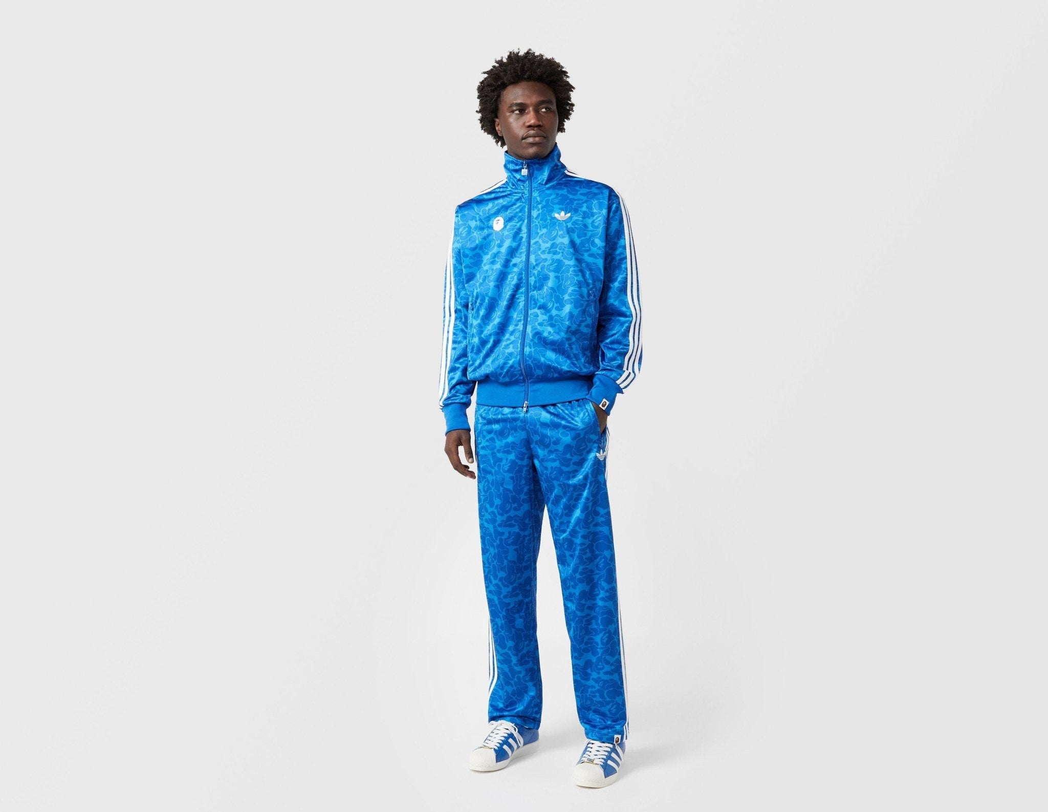 Blue adidas x BAPE Firebird Track Pant